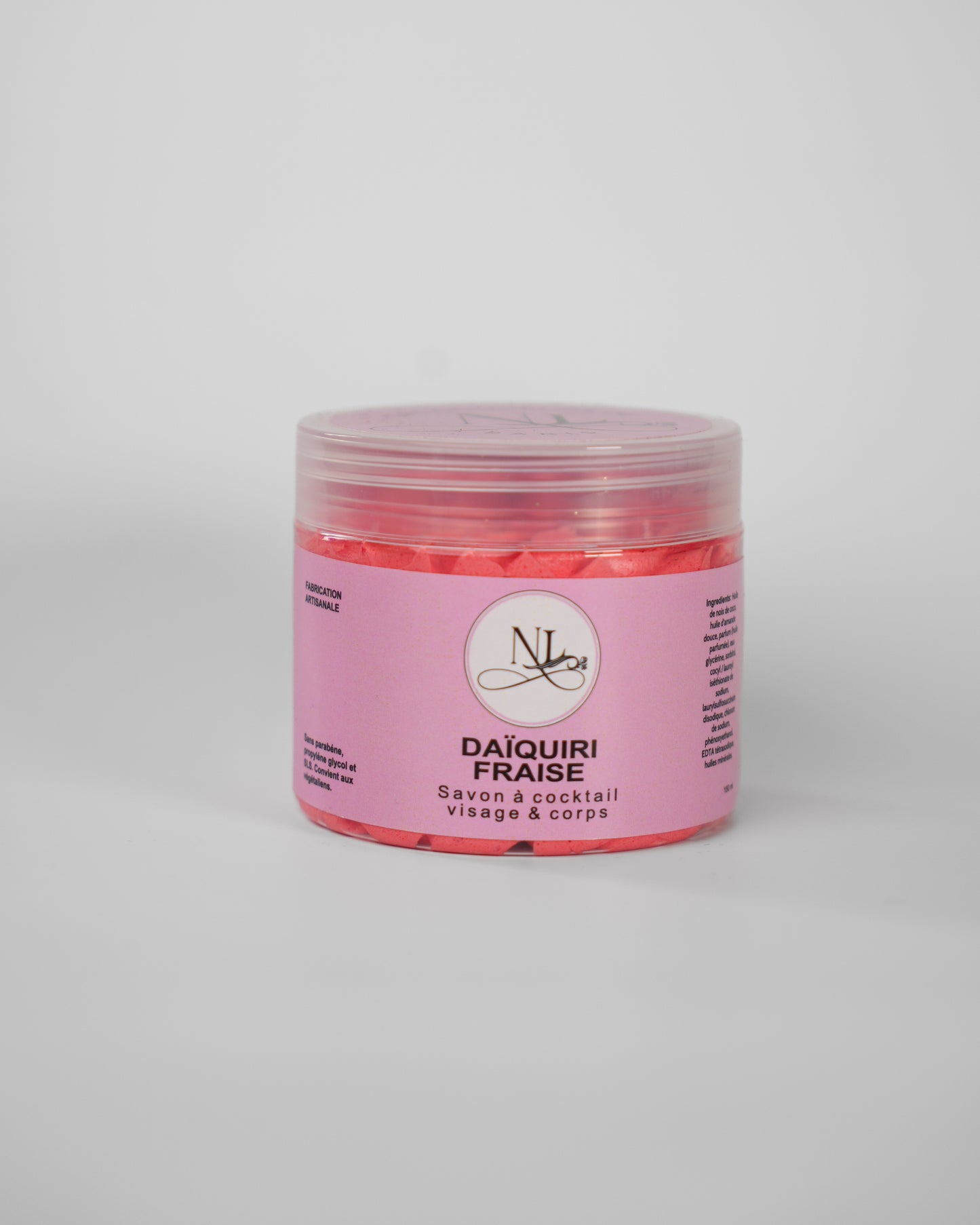 savon fouette chantilly de douche parfum theme des cocktails daiquiri fraise gourmand les douceurs de nl
