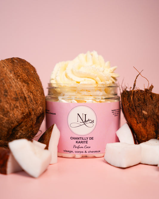 chantilly de karité coco hydratante naturelle hypoallergénique les douceurs de nl 