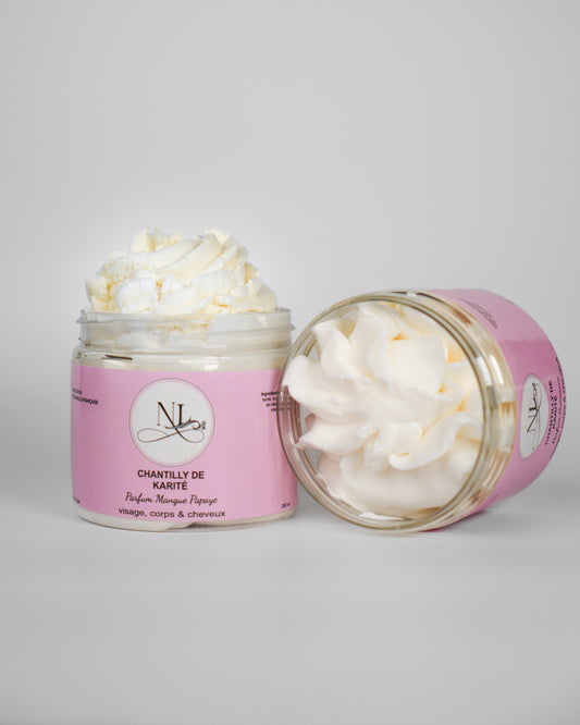 coffret duo tropical chantilly de karité hypoallergénique texture fouettée légère soins visage corps cheveux les douceurs de nl