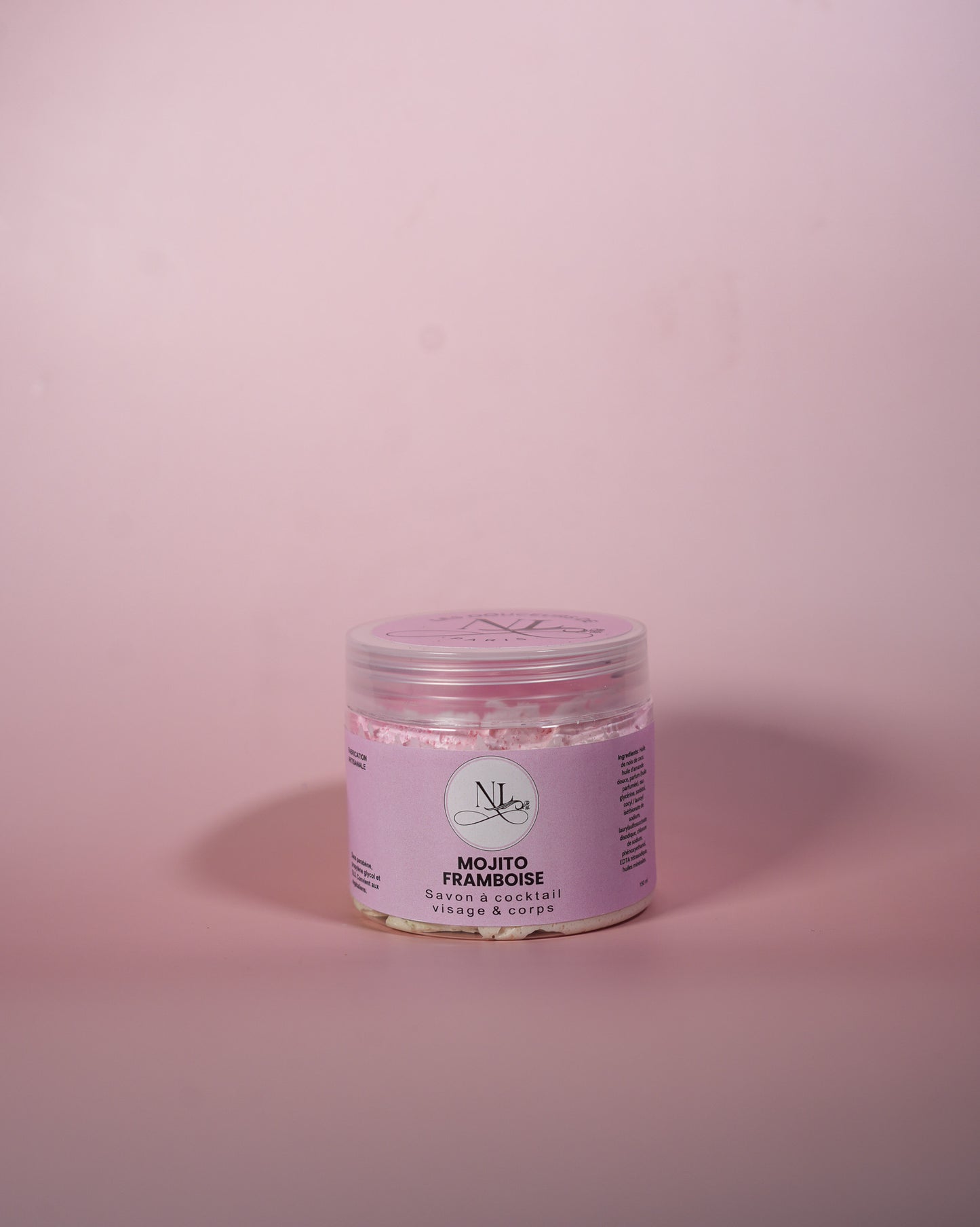 savon fouette chantilly de douche mojito framboise parfum frais et gourmand les douceurs de nl