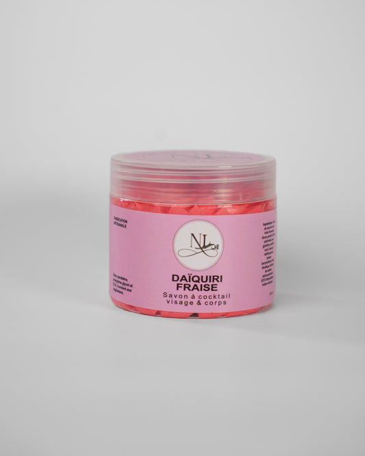 savon fouette chantilly de douche parfum theme des cocktails daiquiri fraise gourmand les douceurs de nl