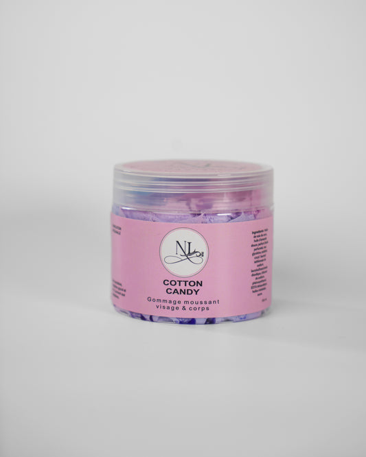savon fouette chantilly de douche gommage moussant cotton candy parfum sucré texture cremeuse les douceurs de nl